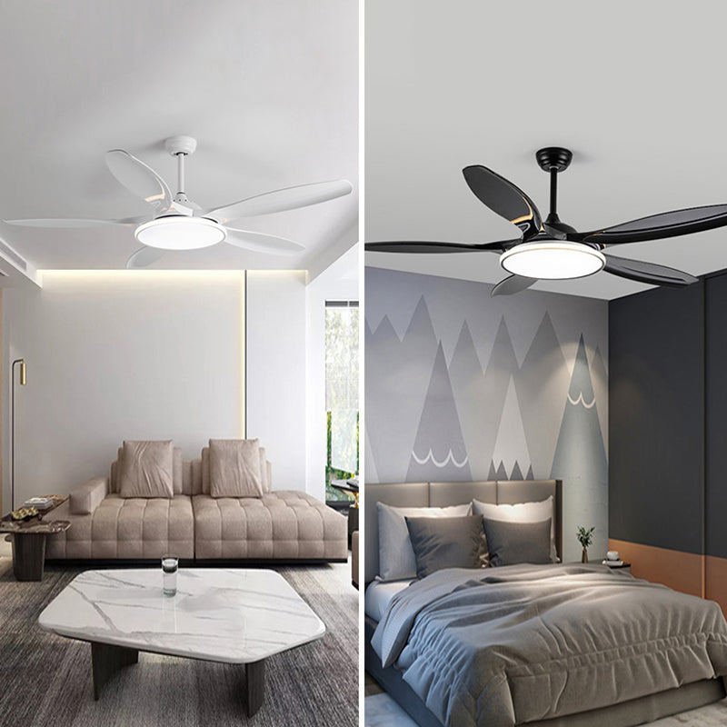 Unique Shape Metal Ceiling Fan Lights Kids Style 2 Light Ceiling Fan Lamps for Living Room