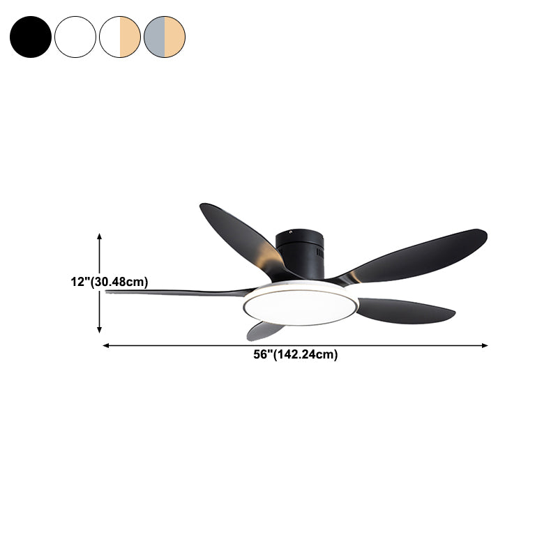 Unique Shape Metal Ceiling Fan Lights Kids Style 2 Light Ceiling Fan Lamps for Living Room