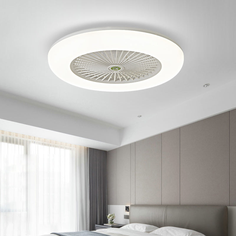 Metal Ceiling Fan Light Modern Style Ceiling Fan Light for Bedroom