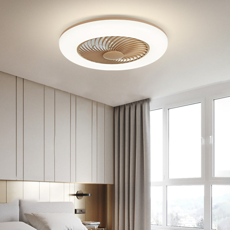 Metal Ceiling Fan Light Modern Style Ceiling Fan Light for Bedroom