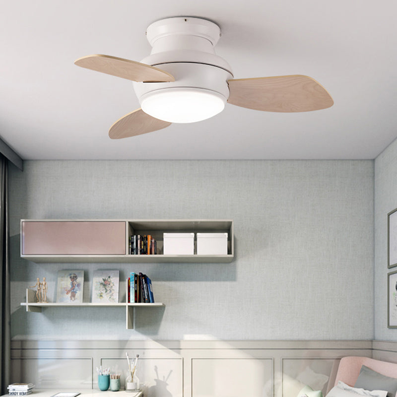 1 Light Ceiling Fan Lamp Modern Style Metal Ceiling Fan Light for Children's Room