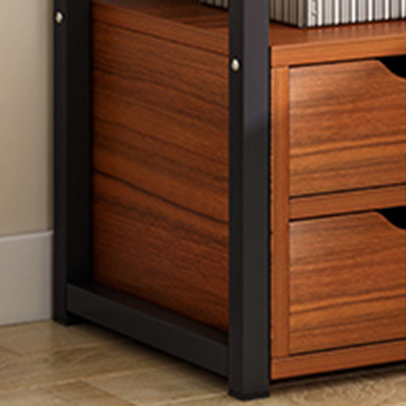 Contemporary Drawer Storage Bedside Cabinet Wood Nightstand for Bedroom