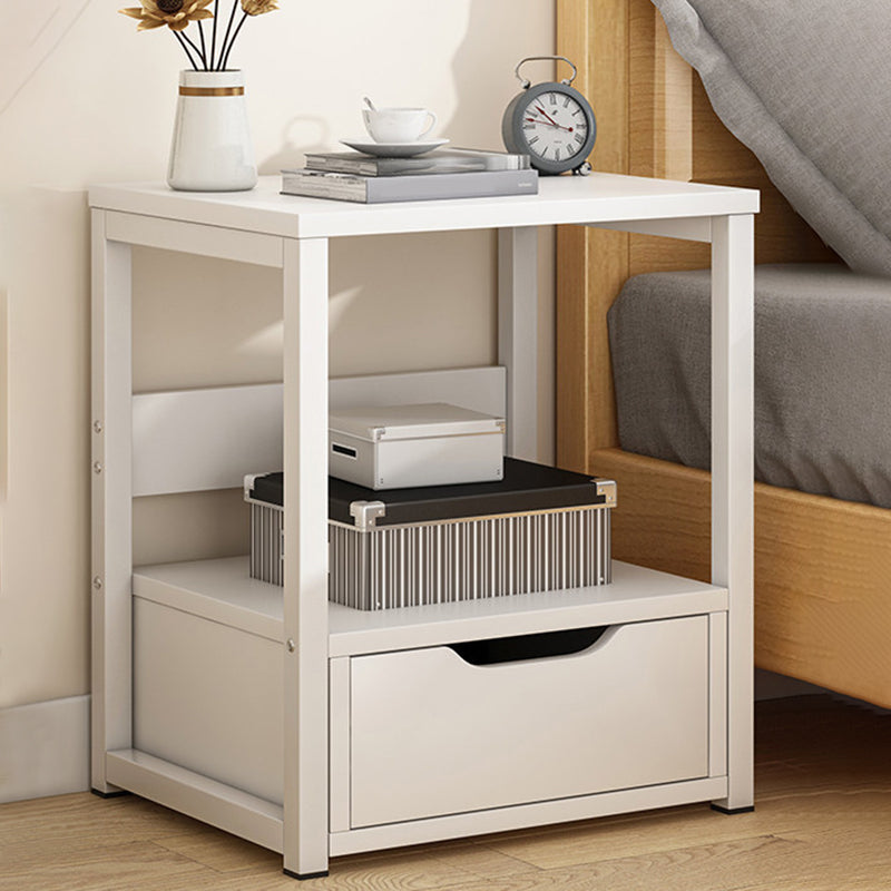 Contemporary Drawer Storage Bedside Cabinet Wood Nightstand for Bedroom