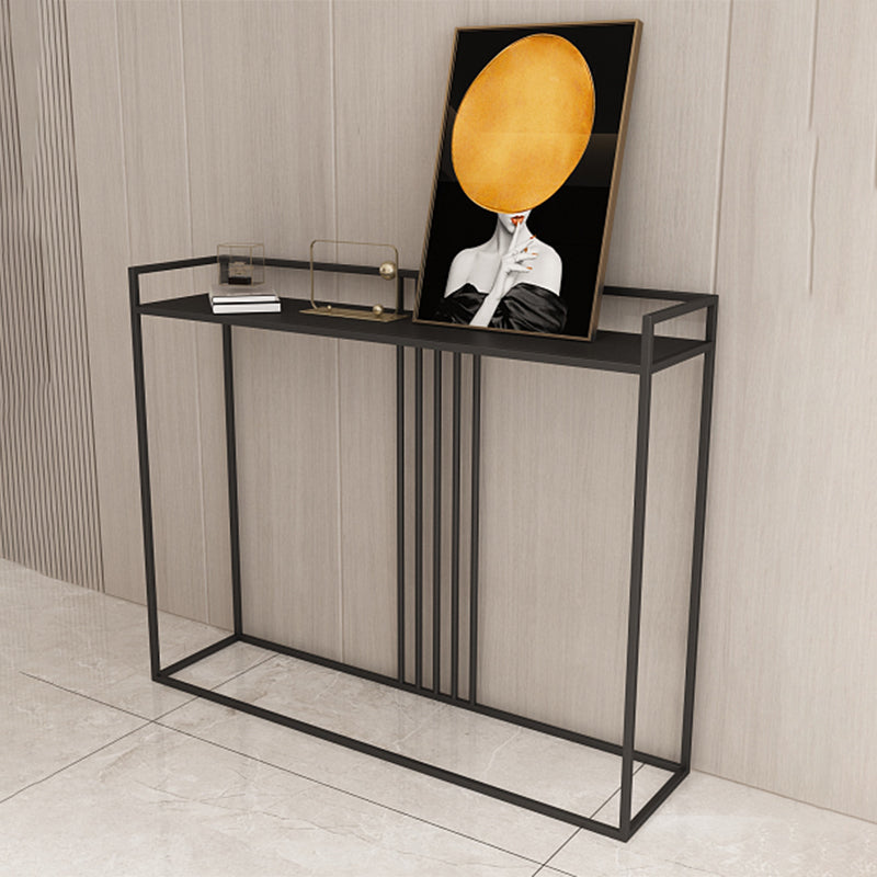 Contemporary Ironcraft Rectangle Console Table Accent Table for Hall