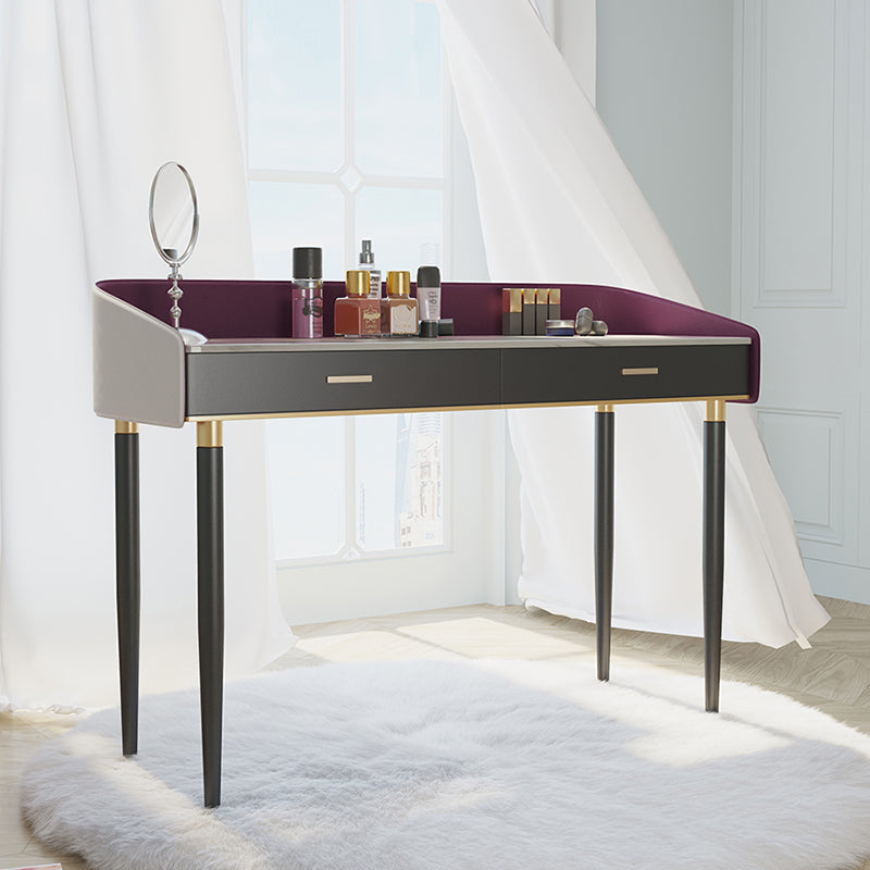 33.8" Height 2 Drawers Makeup Vanity Table Desk Vanity for Bedroom