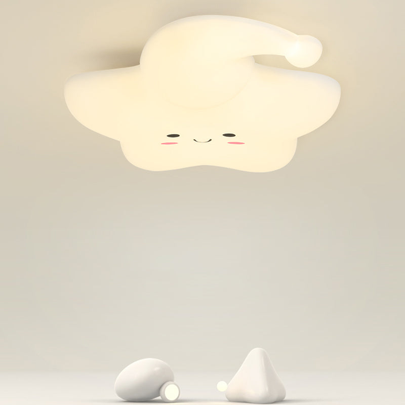 Cartoon Shape Ceiling Lamp LED Ceiling Mount Light with Acrylic Shade for Kid's Room