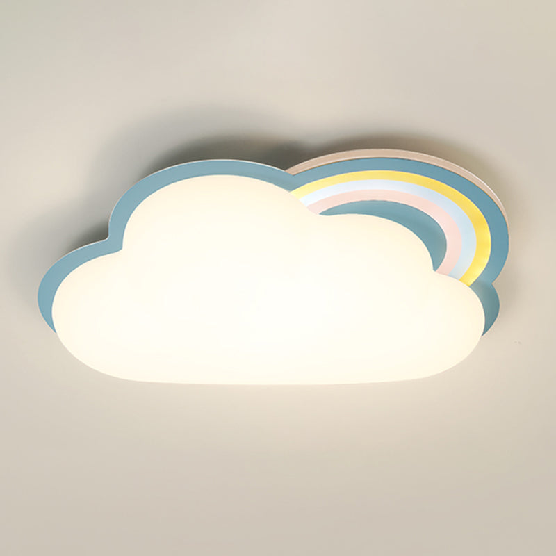 Cartoon Shape Ceiling Lamp LED Ceiling Mount Light with Acrylic Shade for Kid's Room