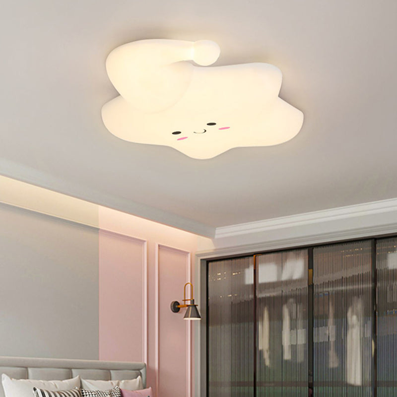 Cartoon Shape Ceiling Lamp LED Ceiling Mount Light with Acrylic Shade for Kid's Room