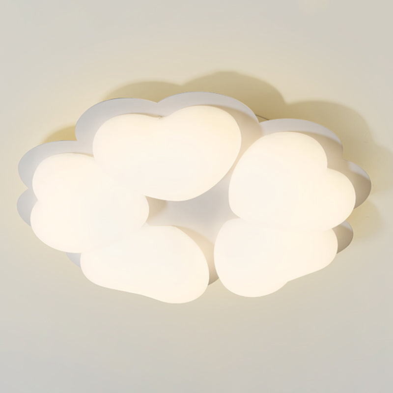 Cartoon Shape Ceiling Lamp LED Ceiling Mount Light with Acrylic Shade for Kid's Room