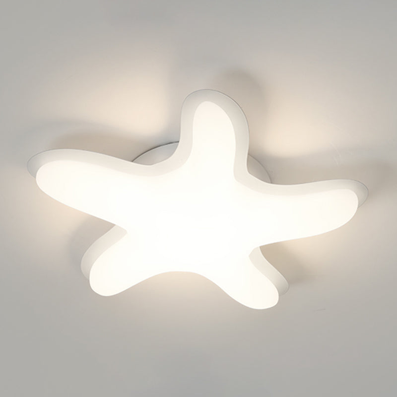 Cartoon Shape Ceiling Lamp LED Ceiling Mount Light with Acrylic Shade for Kid's Room