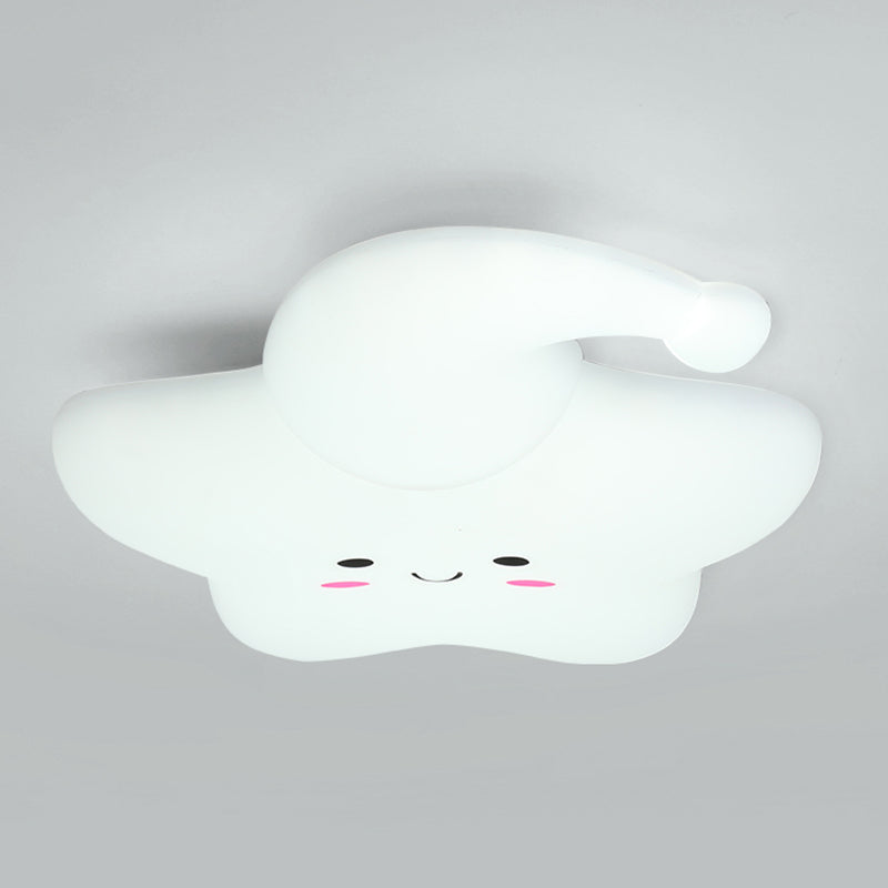 Cartoon Shape Ceiling Lamp LED Ceiling Mount Light with Acrylic Shade for Kid's Room