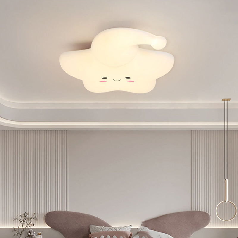 Cartoon Shape Ceiling Lamp LED Ceiling Mount Light with Acrylic Shade for Kid's Room