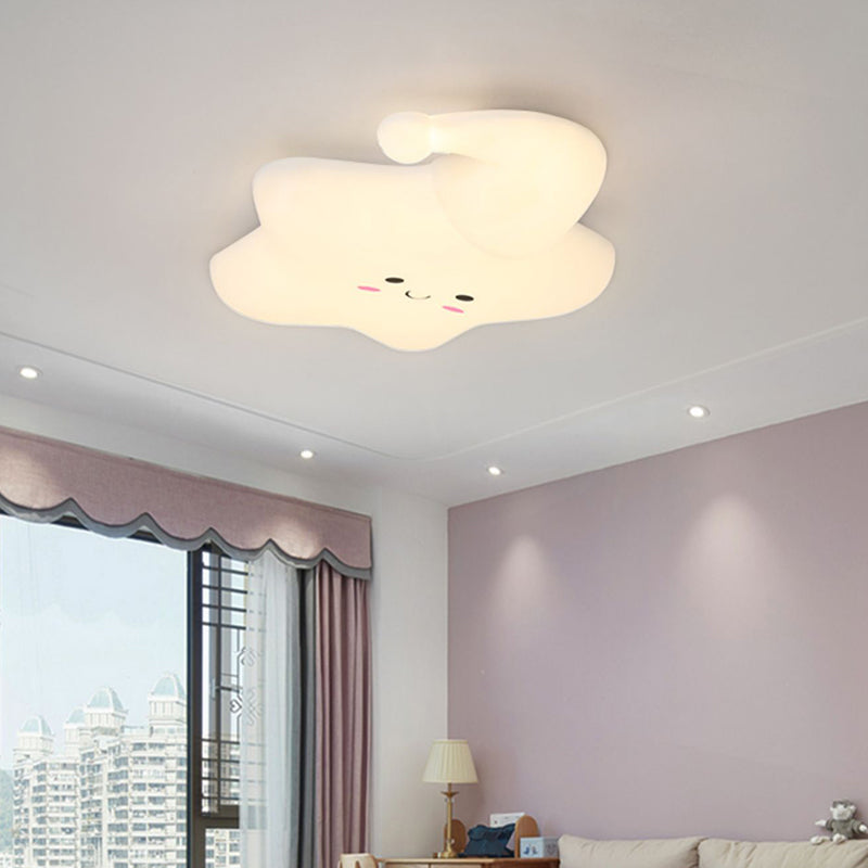 Cartoon Shape Ceiling Lamp LED Ceiling Mount Light with Acrylic Shade for Kid's Room