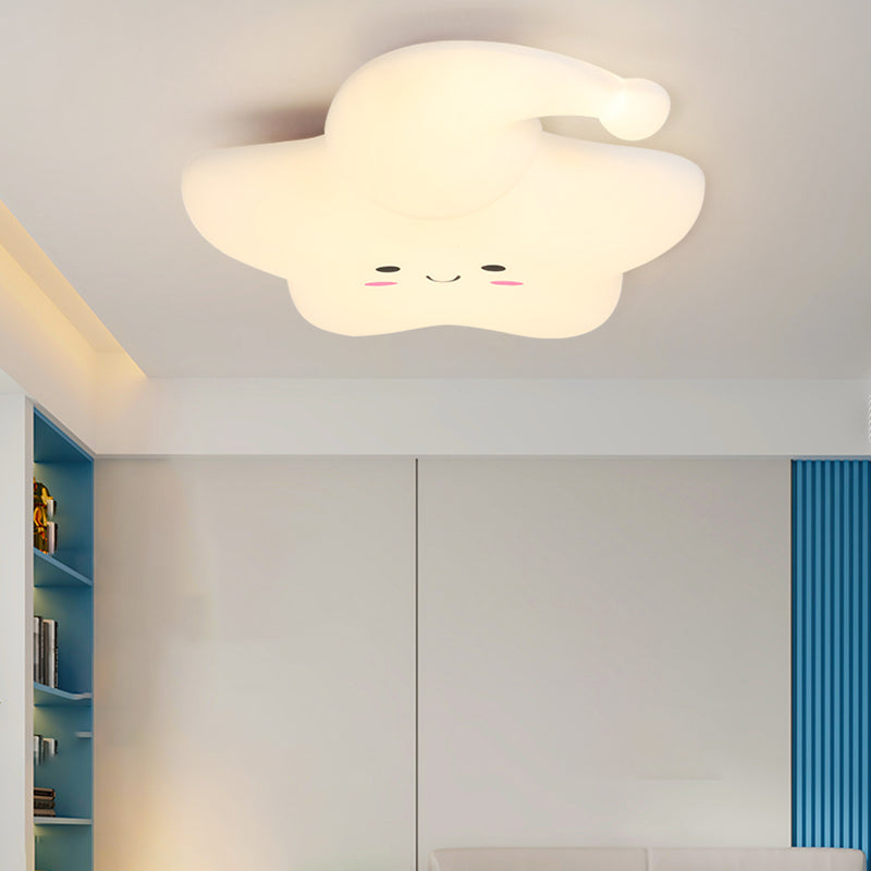 Cartoon Shape Ceiling Lamp LED Ceiling Mount Light with Acrylic Shade for Kid's Room