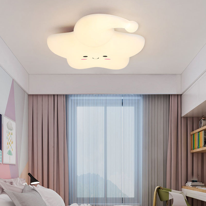 Cartoon Shape Ceiling Lamp LED Ceiling Mount Light with Acrylic Shade for Kid's Room