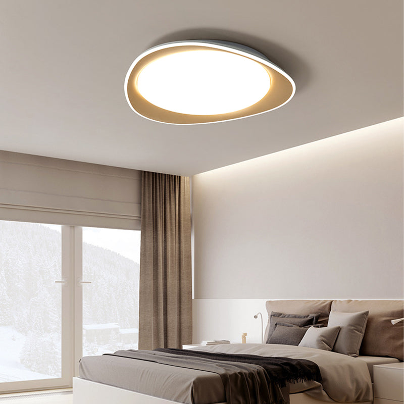 Modern Style Geometry Ceiling Lights Metal 2 Light Ceiling Lamps for Bedroom