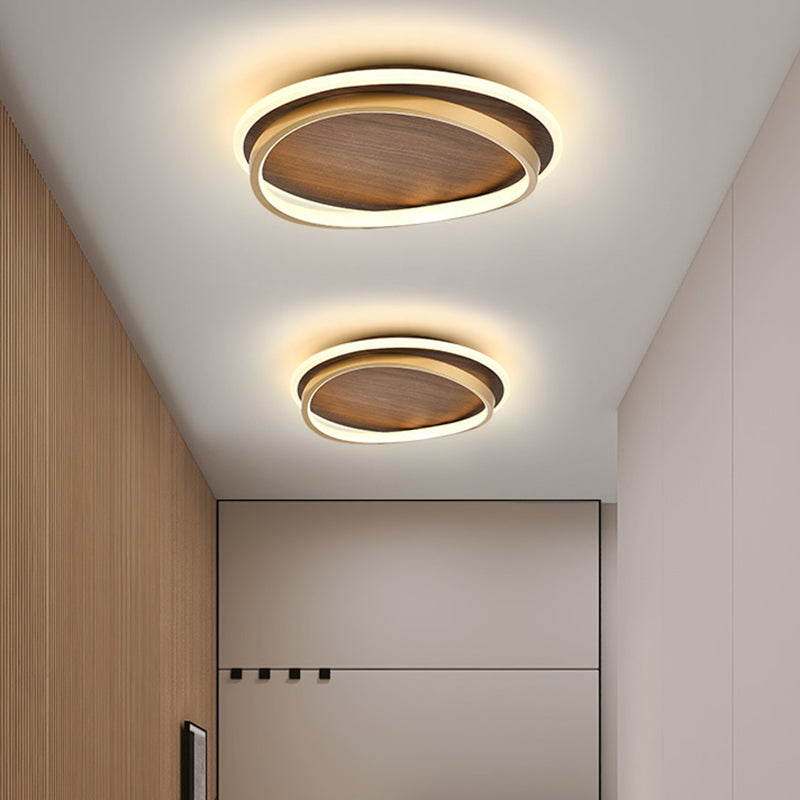 Modern Ceiling Lamp Simple LED Ceiling Mount Light with Acrylic Shade for Bedroom