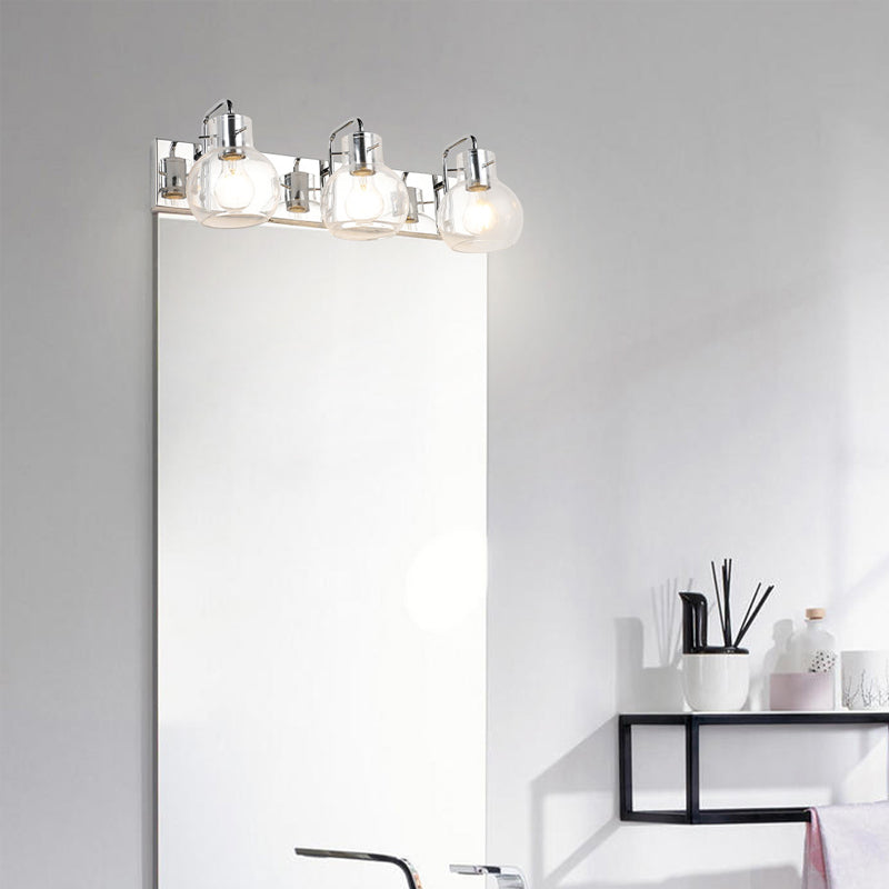 Bath Vanity Lighting Post Modern Glass Shaded  Light for Bathroom