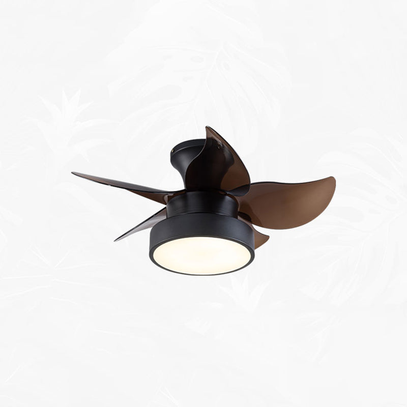 1 Light Ceiling Fan Light Modern Style Metal Ceiling Fan Lighting for Dining Room