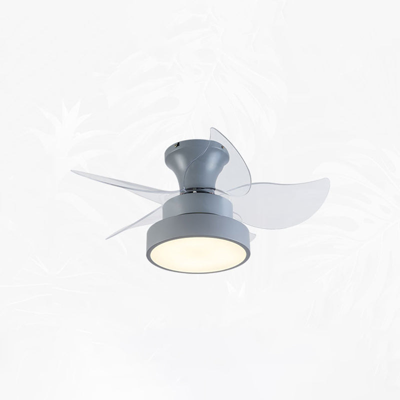 1 Light Ceiling Fan Light Modern Style Metal Ceiling Fan Lighting for Dining Room