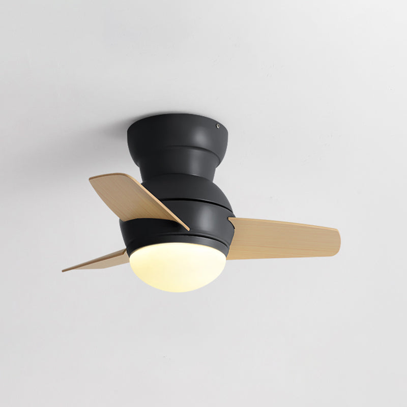 1 Light Ceiling Fan Light Modern Style Metal Ceiling Fan Light for Children's Room