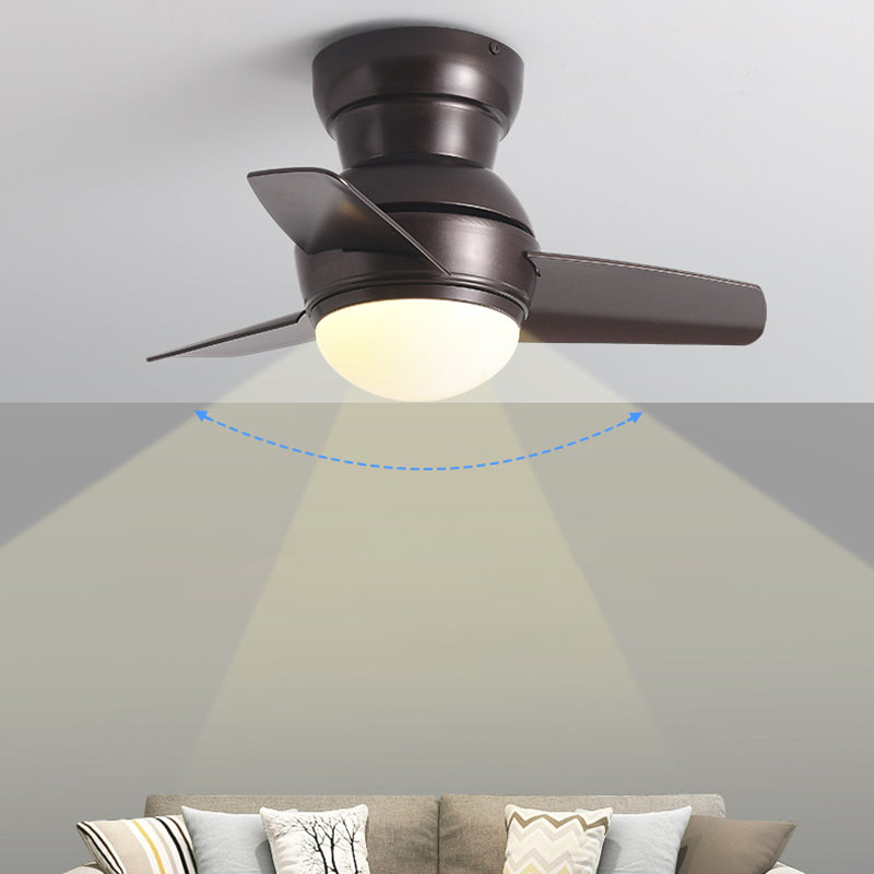 1 Light Ceiling Fan Light Modern Style Metal Ceiling Fan Light for Children's Room