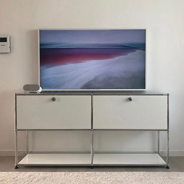 Modern Storage Sideboard Metal Sideboard with Drawer for Home