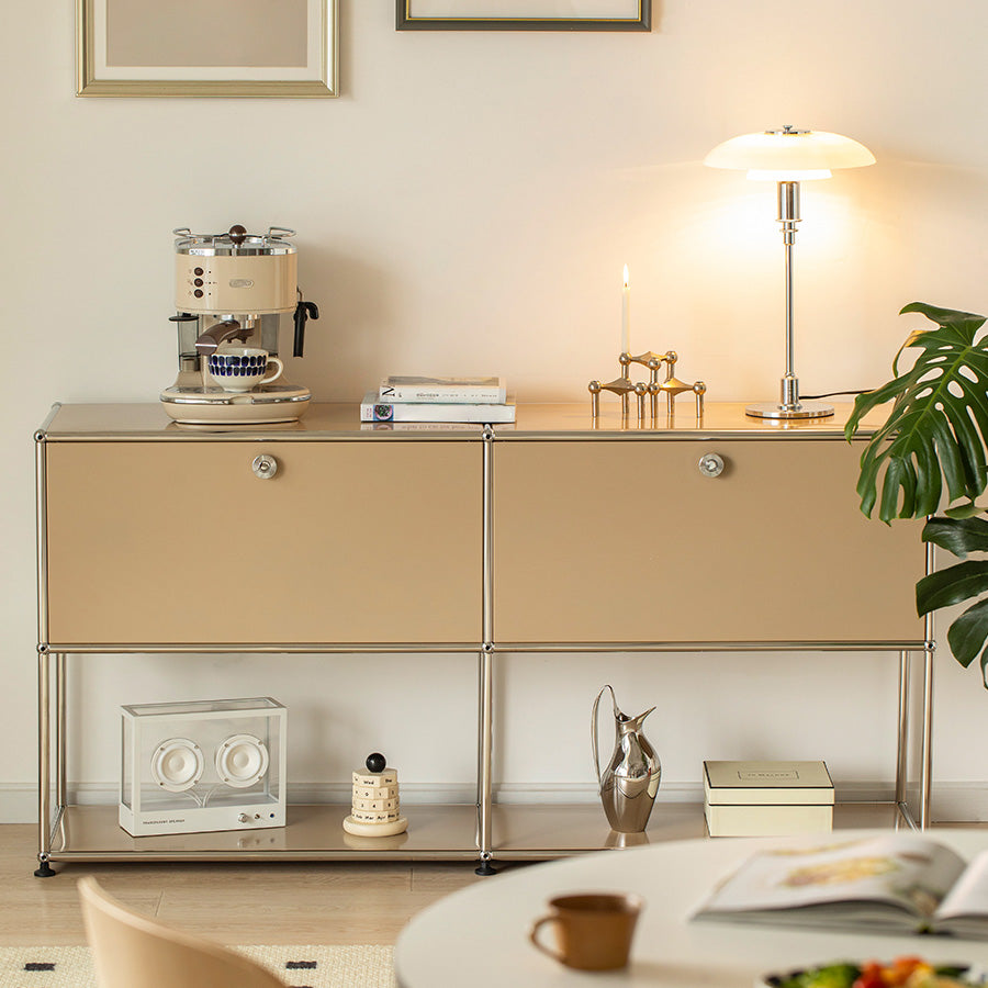 Modern Storage Sideboard Metal Sideboard with Drawer for Home