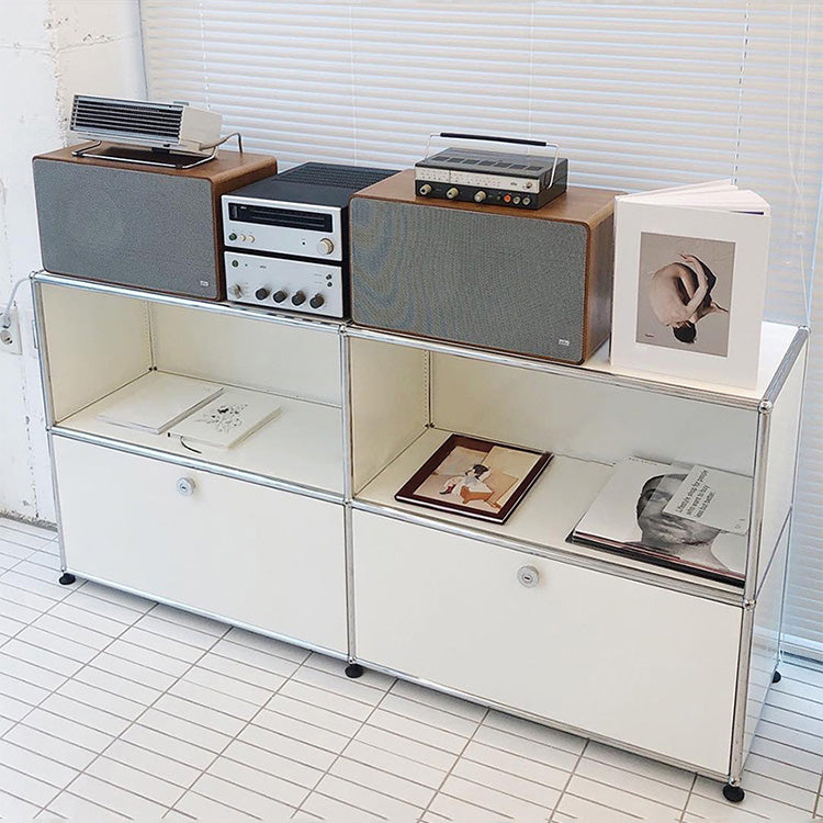 Modern Storage Sideboard Metal Sideboard with Drawer for Home