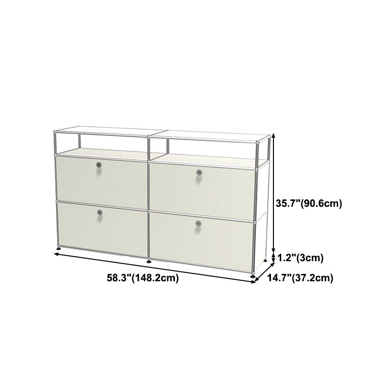 Modern Storage Sideboard Metal Sideboard with Drawer for Home