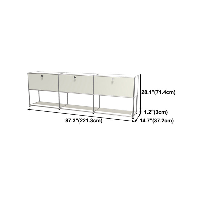 Modern Storage Sideboard Metal Sideboard with Drawer for Home