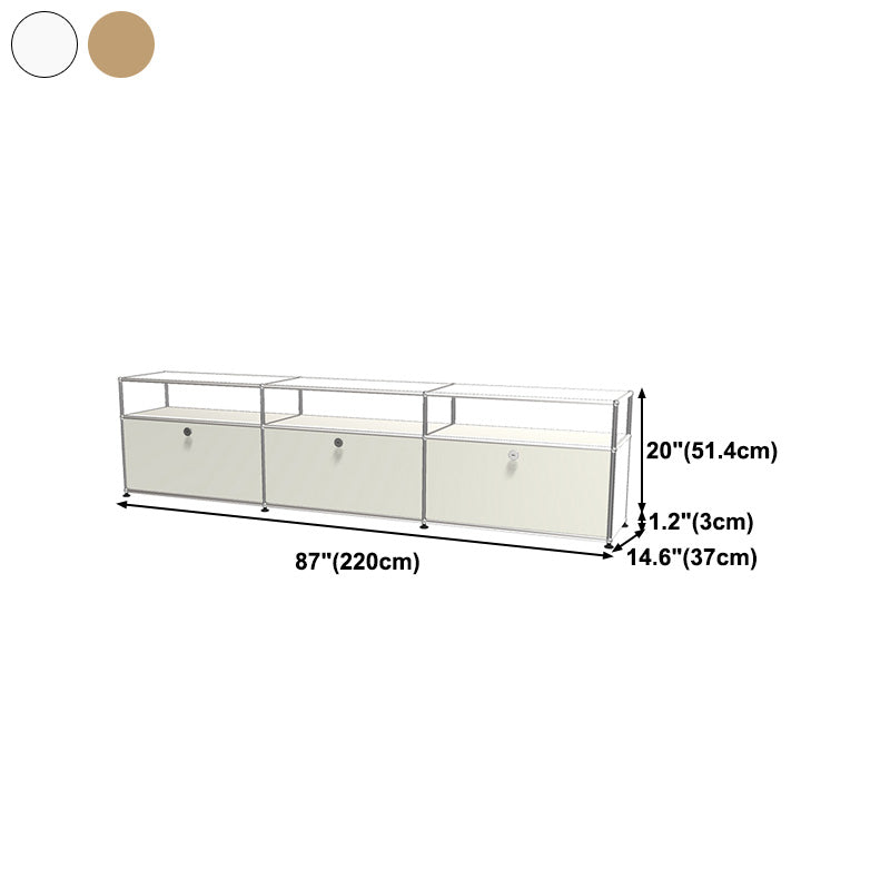 Modern Storage Sideboard Metal Sideboard with Drawer for Home