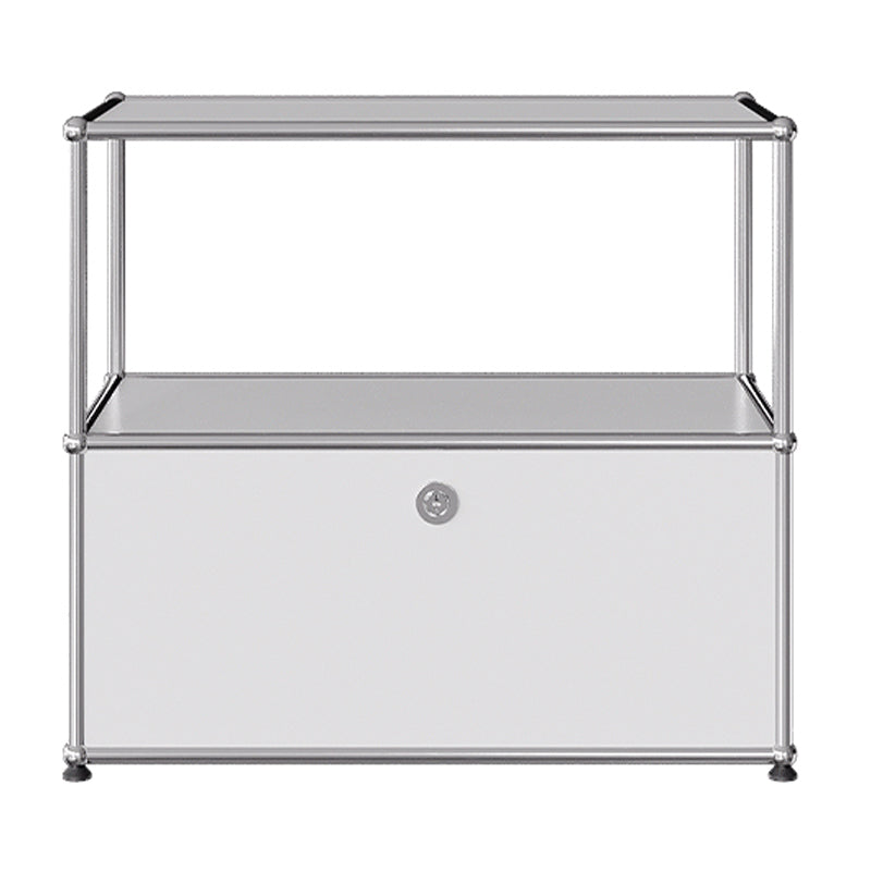 Modern Style White Sideboard Metal Storage Dining Sideboard with Drawer