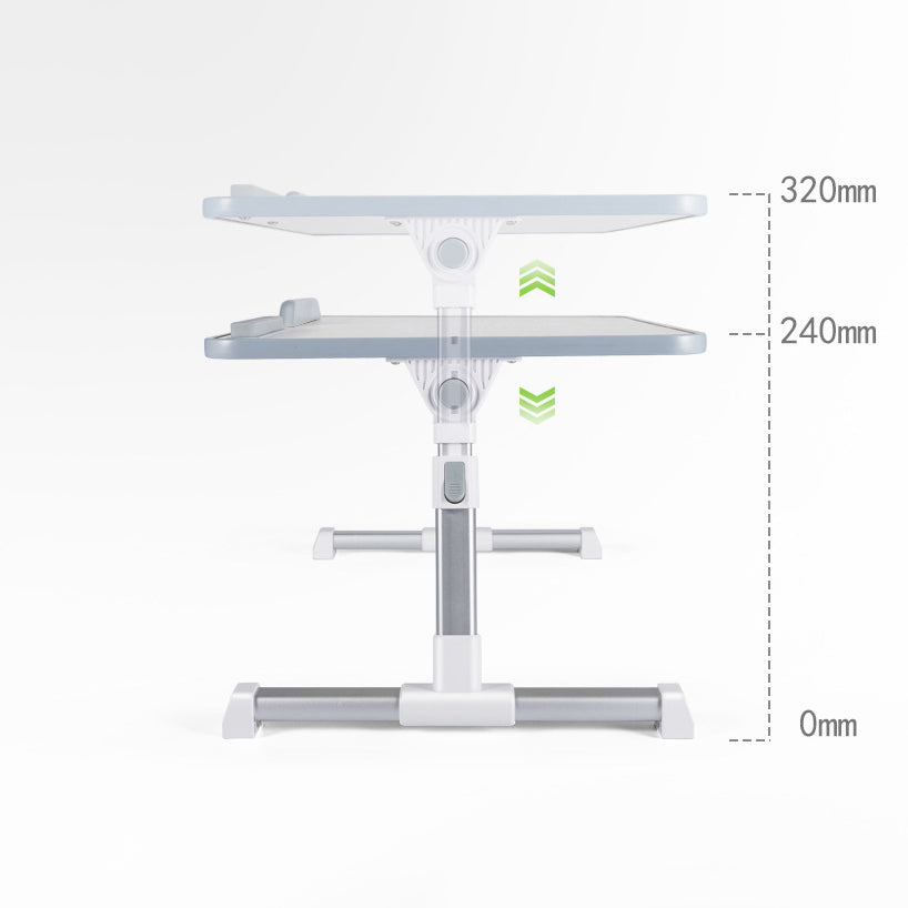 Rectangular Writing Desk with Adjustable Height Aluminum Alloy Legs Desk