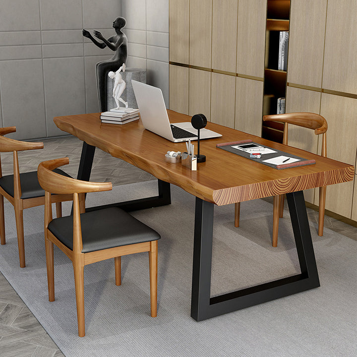 Modern Style Office Desk Brown Office and Study Room Writing Desk