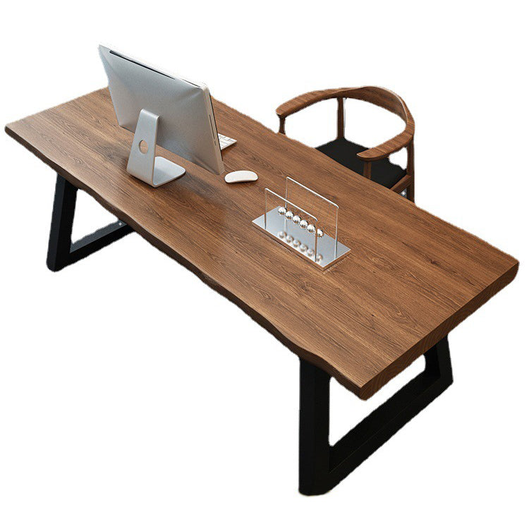 Modern Style Office Desk Brown Office and Study Room Writing Desk