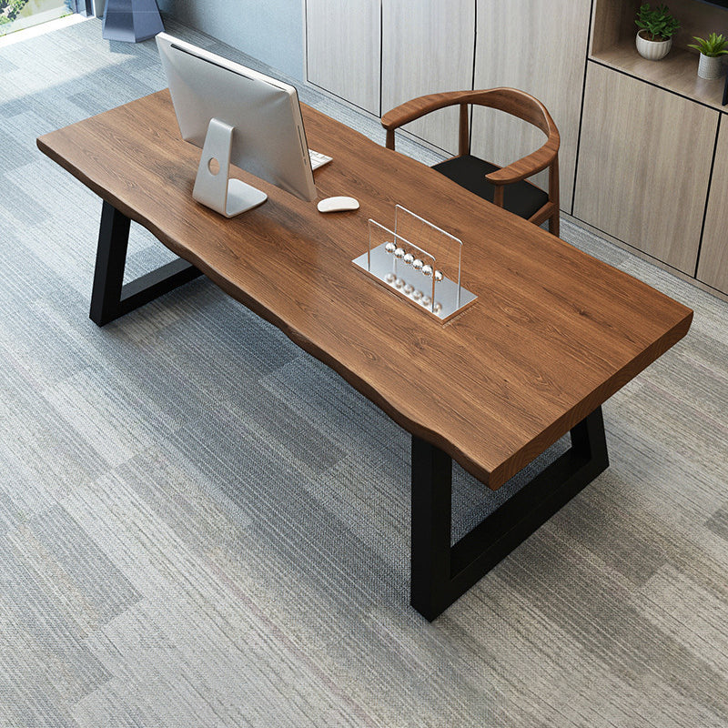 Modern Style Office Desk Brown Office and Study Room Writing Desk