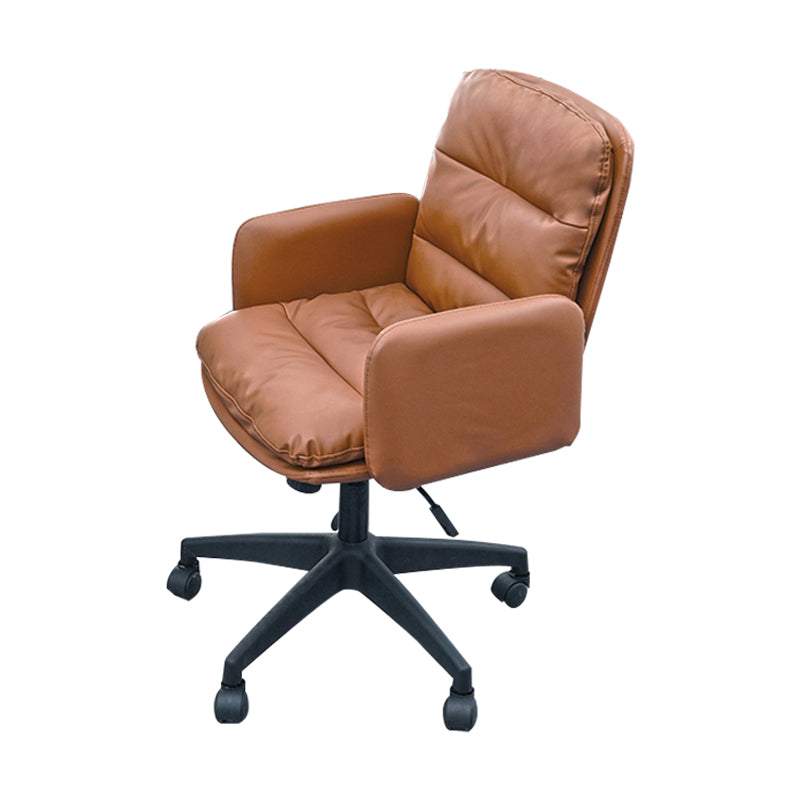 Nylon Frame Modern Desk Chair with Wheels Mid Back Task Chair