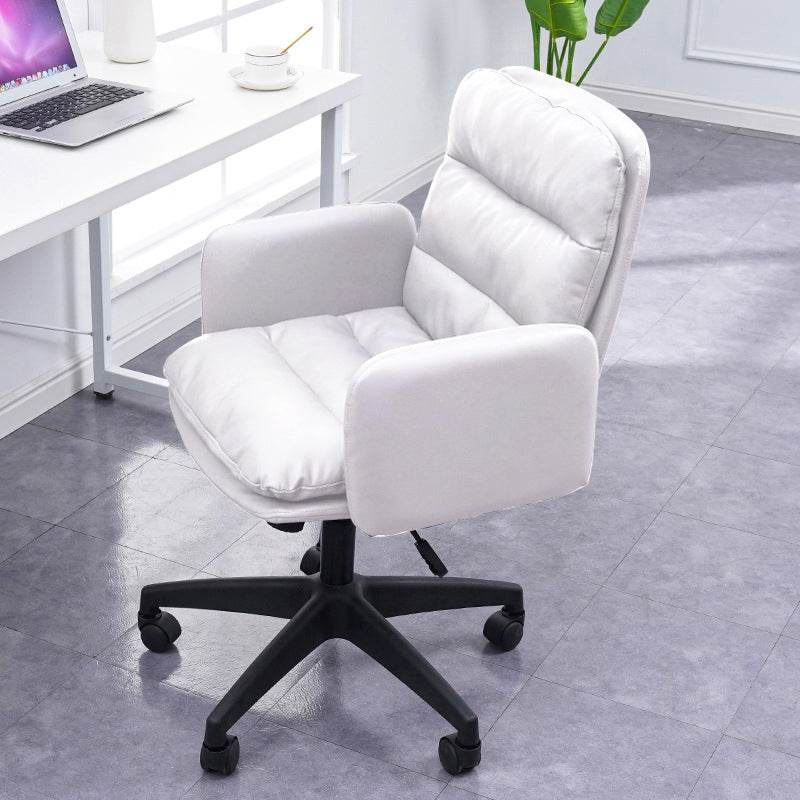 Nylon Frame Modern Desk Chair with Wheels Mid Back Task Chair