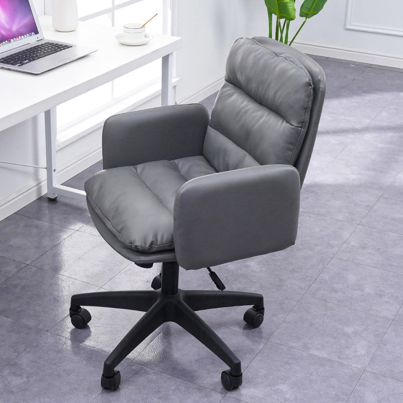 Nylon Frame Modern Desk Chair with Wheels Mid Back Task Chair