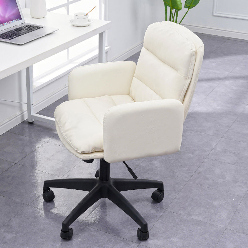 Nylon Frame Modern Desk Chair with Wheels Mid Back Task Chair