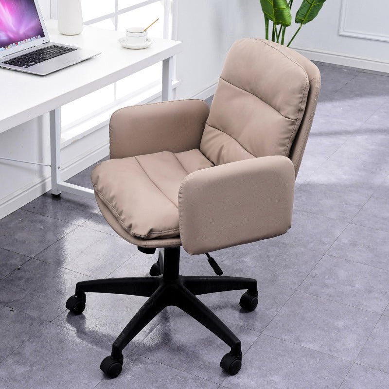 Nylon Frame Modern Desk Chair with Wheels Mid Back Task Chair