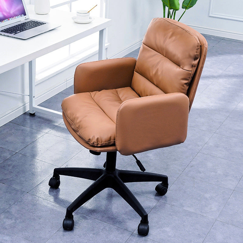 Nylon Frame Modern Desk Chair with Wheels Mid Back Task Chair