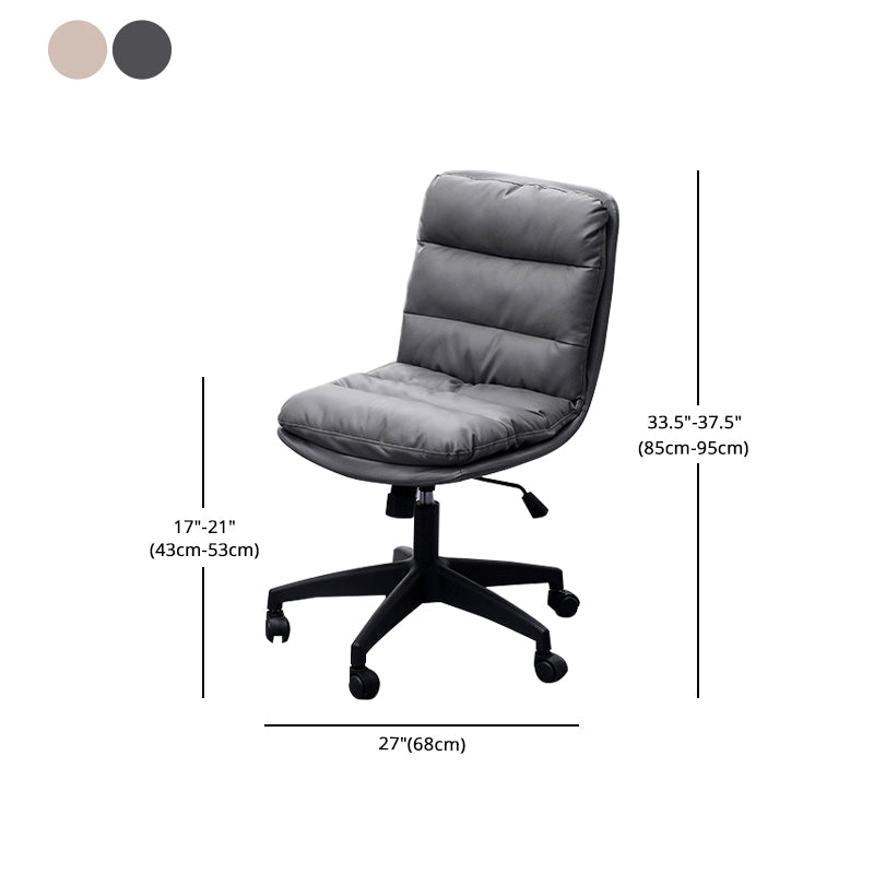 Nylon Frame Modern Desk Chair with Wheels Mid Back Task Chair