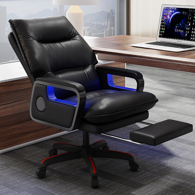 Nylon Base Modern Office Chair Executive Swivel Desk Chair with Padded Arms