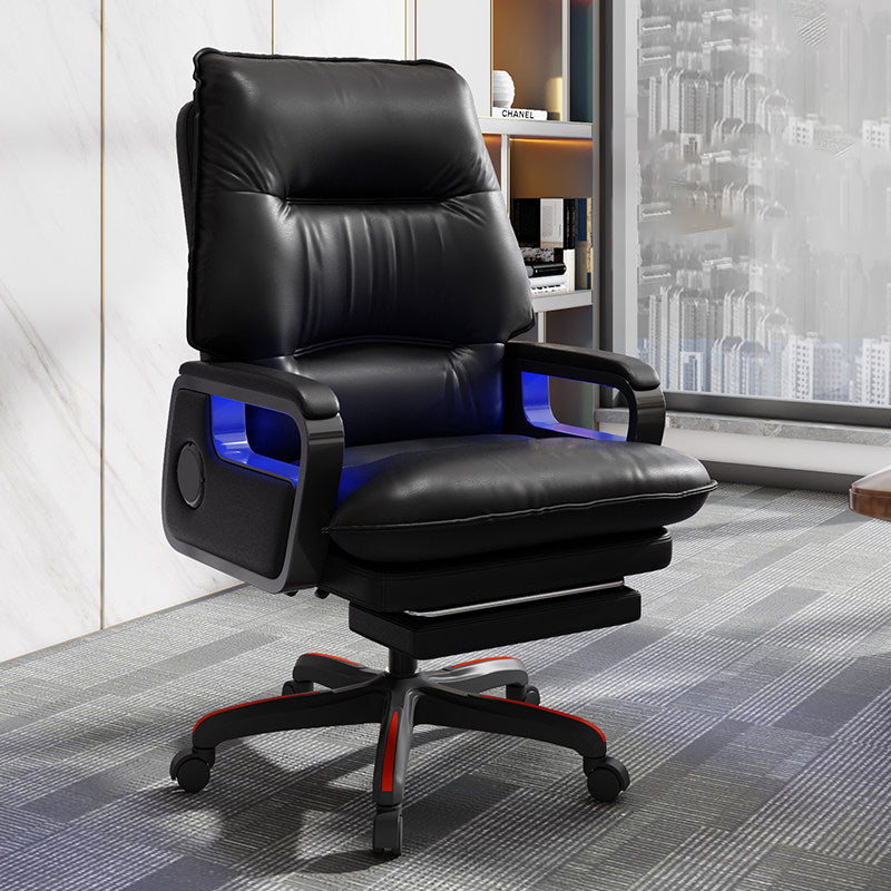 Nylon Base Modern Office Chair Executive Swivel Desk Chair with Padded Arms