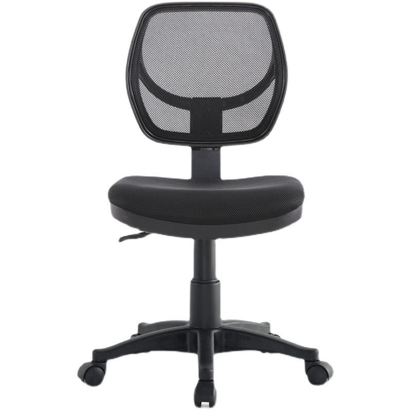 Modern Black Nylon Mid-Back Desk Chair Simple Home Office Chair