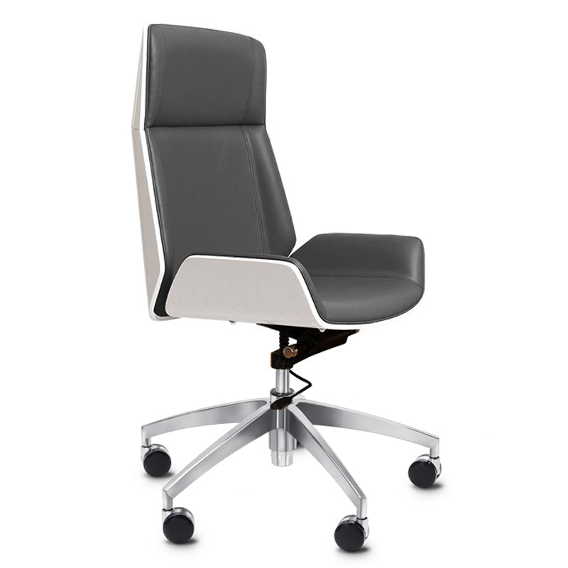 Executive Ergonomic Task Chair Silver Metal Frame Contemporary Office Chair