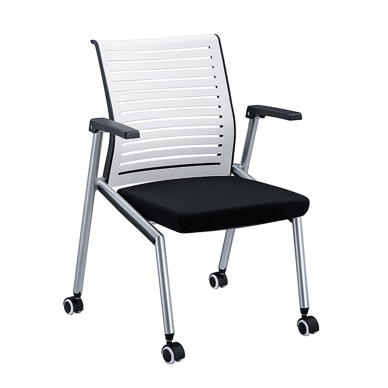 Modern Plastic and Nylon Conference Chair with Mid Back Home Office Chair