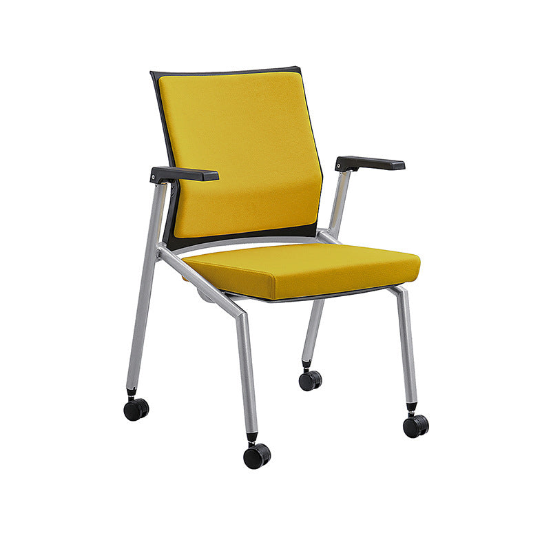 Modern Plastic and Nylon Conference Chair with Mid Back Home Office Chair